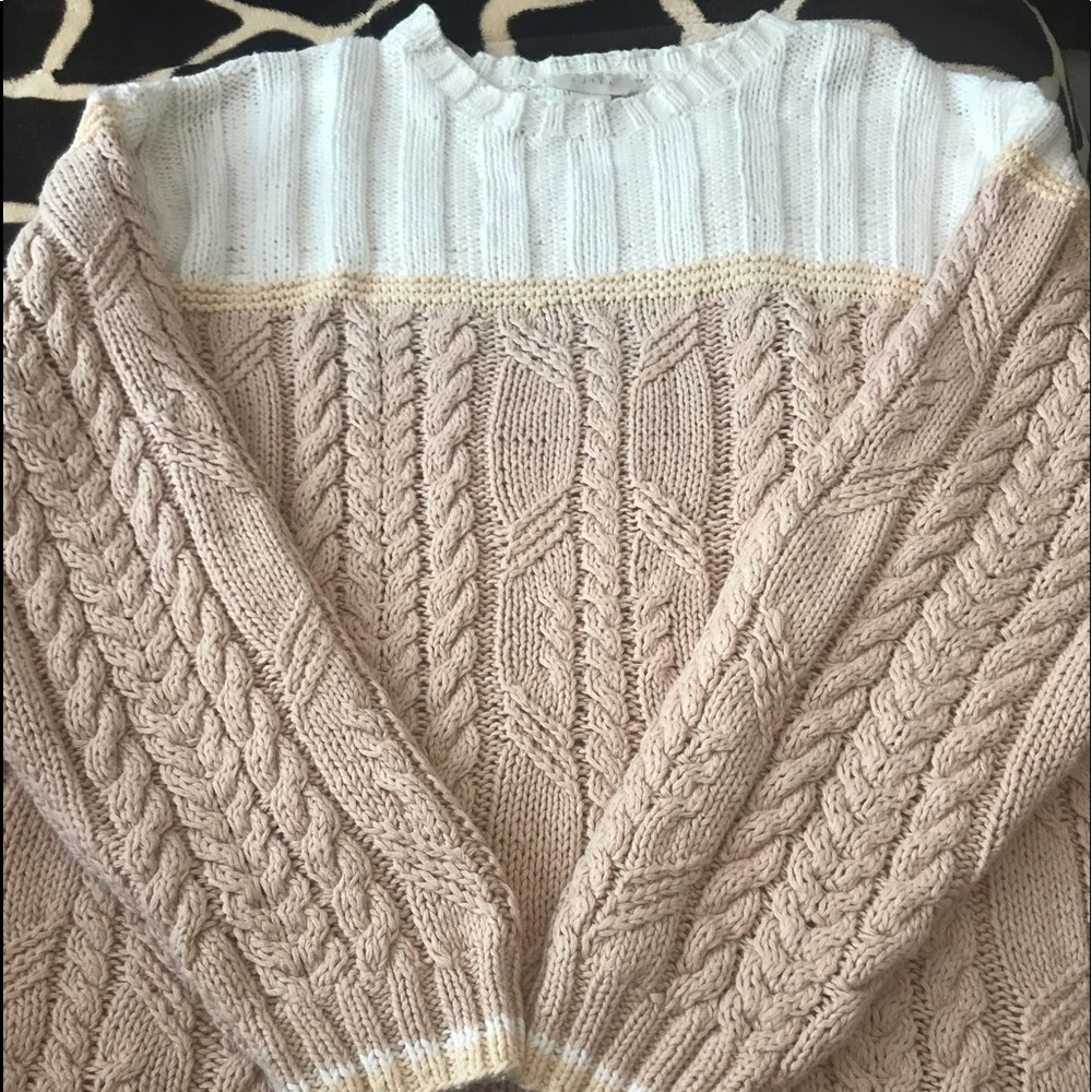 thick sweater size XL, heavy material.
